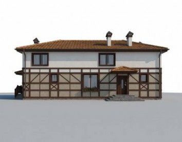 Проект дома из блоков 10-2178