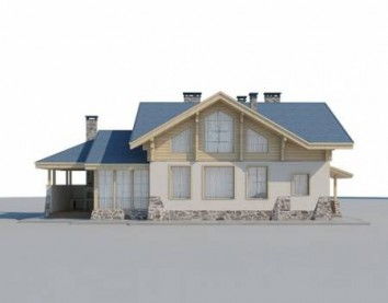 Проект дома из блоков 10-2093