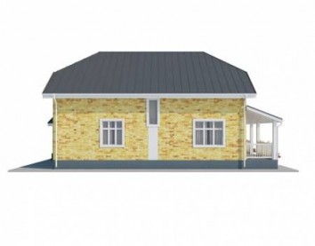 Проект дома из блоков 10-2130