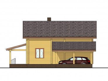 Проект деревянного дома 3-7