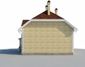 Проект дома из блоков 10-2151