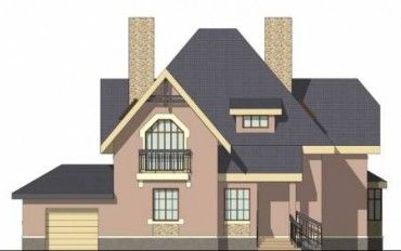 Проект дома из блоков 1545