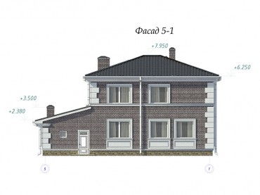 Проект дома из блоков 1649