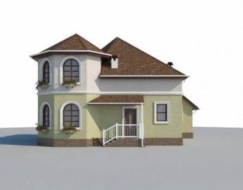 Проект дома из блоков 10-2225