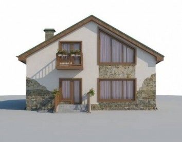 Проект дома из блоков 10-2060