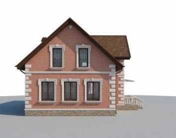 Проект дома из блоков 10-2196