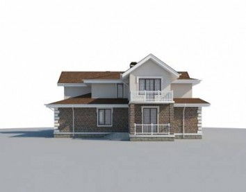 Проект дома из блоков 10-2210