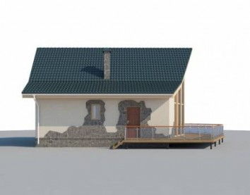 Проект дома из блоков 10-2168-2