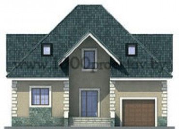 Проект дома из блоков 1086