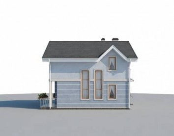 Проект дома из блоков 10-2227