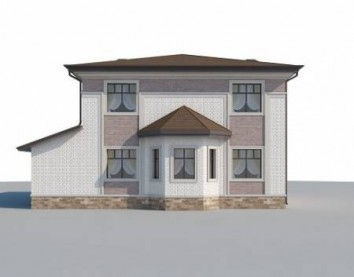 Проект дома из блоков 10-2257