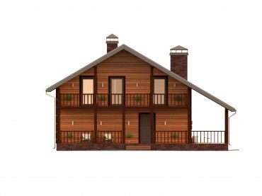 Проект каркасного дома 2-26