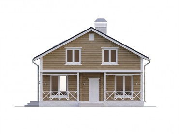 Проект каркасного дома 2-18