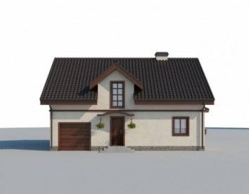 Проект дома из блоков 10-2103