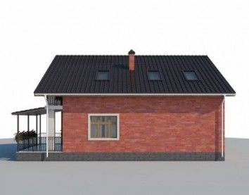 Проект дома из блоков 10-2155