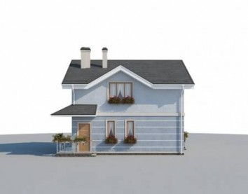 Проект дома из блоков 10-2227