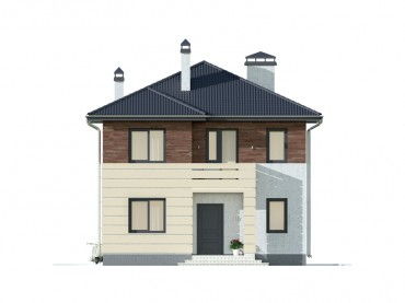 Проект дома из блоков м25