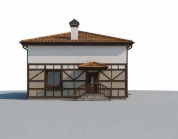 Проект дома из блоков 10-2178