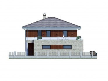 Проект дома из блоков м38