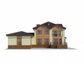 Проект дома из блоков 10-2143