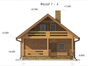 Проект деревянного дома 3-15