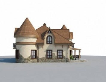 Проект дома из блоков 10-2219