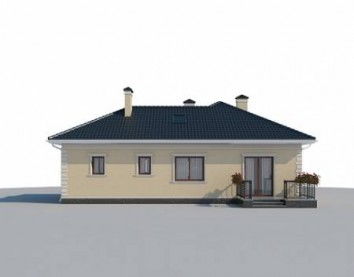 Проект дома из блоков 10-2174