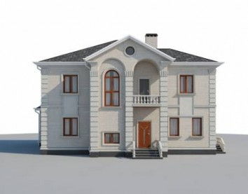 Проект дома из блоков 10-2187