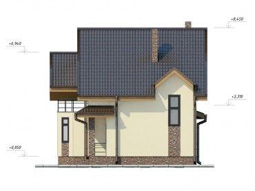 Проект дома из блоков м30