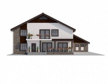 Проект дома из блоков 10-2128