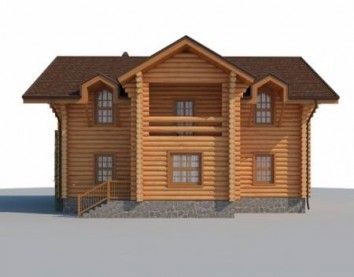 Проект деревянного дома 10-2067