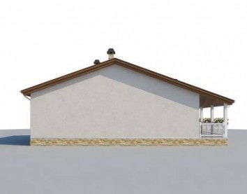 Проект дома из блоков 10-2215