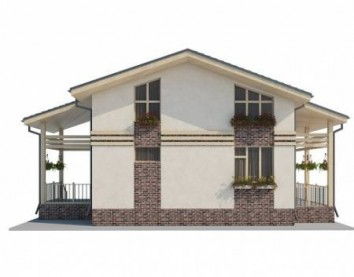 Проект дома из блоков 10-2023