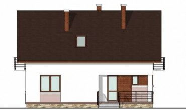 Проект дома из блоков 1208