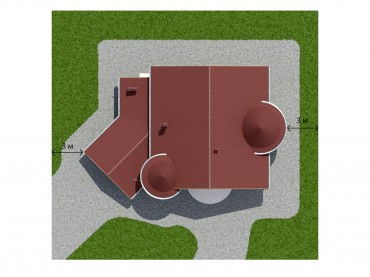 Проект дома из блоков 1-25