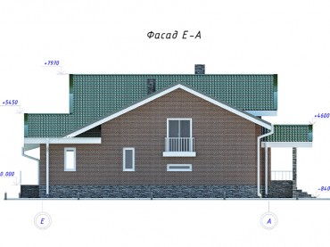 Проект дома из блоков 1506
