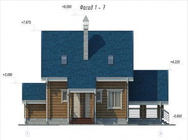 Проект деревянного дома 3-13