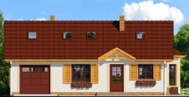 Проект дома из блоков 1582