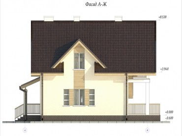 Проект дома из блоков 1-61