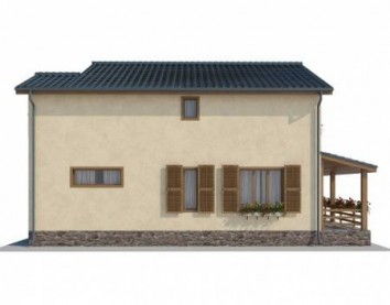 Проект дома из блоков 10-2026