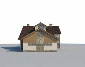 Проект дома из блоков 10-2056