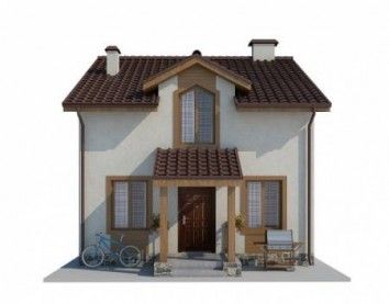 Проект дома из блоков 10-2048