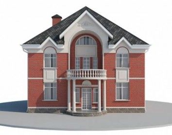 Проект дома из блоков 10-2164