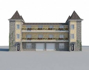 Проект дома из блоков 10-2105