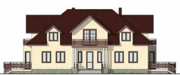 Проект дома из блоков 1305