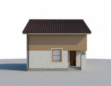 Проект дома из блоков 10-2053