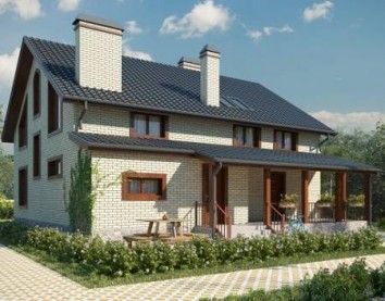 Проект дома из блоков 10-2113