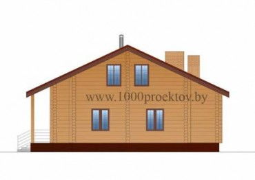 Проект деревянного дома 1550