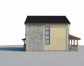 Проект дома из блоков 10-2041