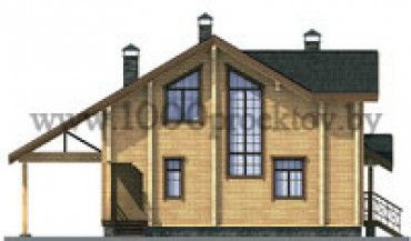 Проект деревянного дома 1021